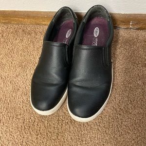 Black slip on sneakers